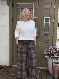 Check Wide Pant