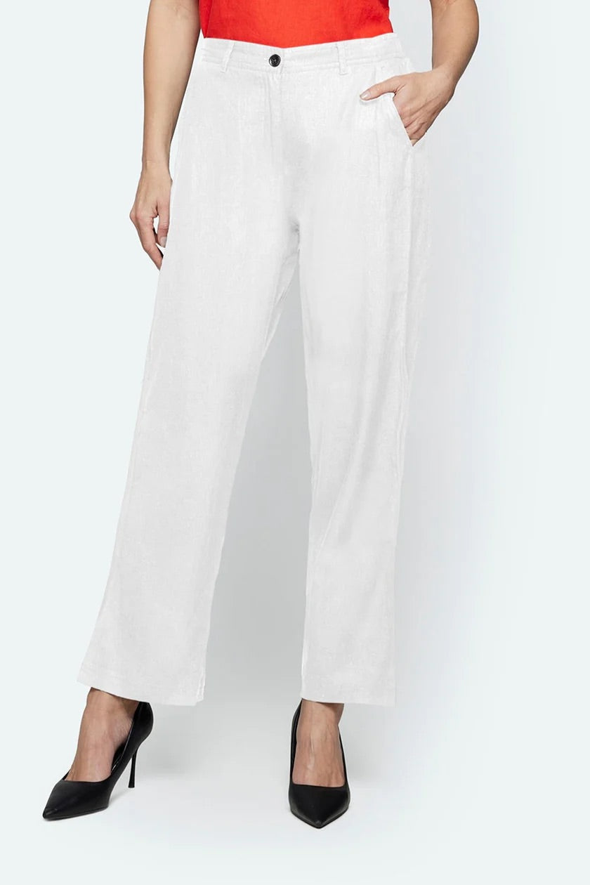 Bukse Lin Offwhite