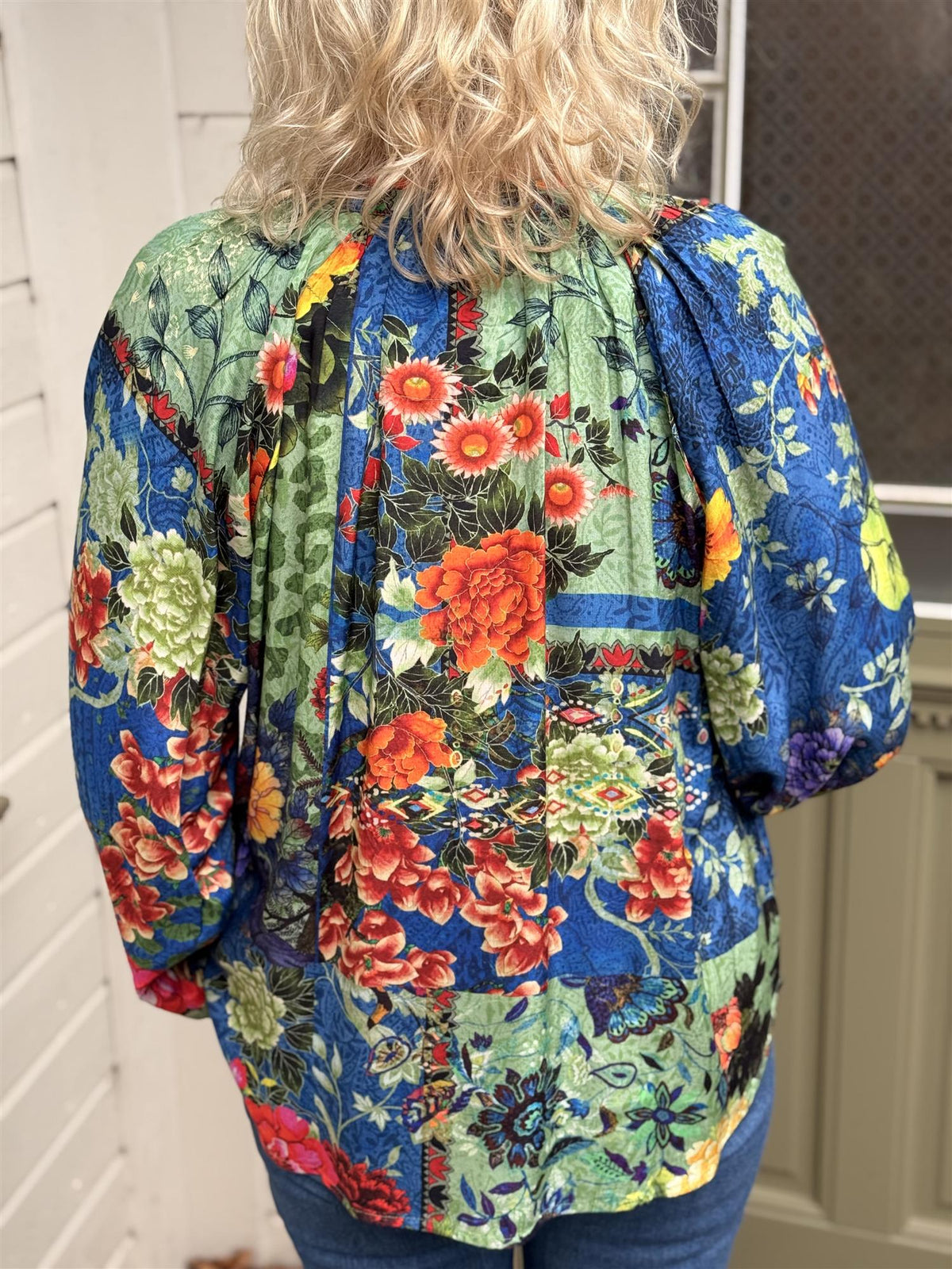 Medellin Top Puff Sleeve Print