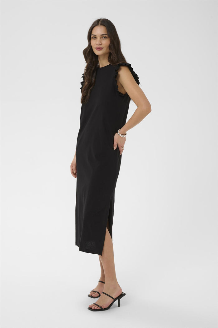 KAcelina Flounce Dress Black Deep