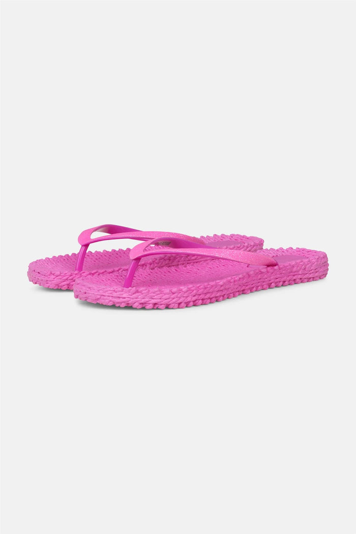 Cheerful Flip Flop w. Glitter Azalea Pink