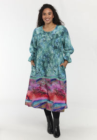 SBodil Dress Blue/Pink