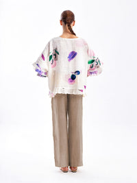 Printed Linen Gauze Blouse