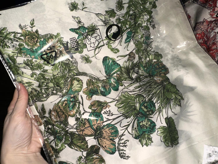 Skjerf Silkemix Butterfly Green, Diz