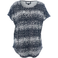 Gitte T-shirt Print Black & White
