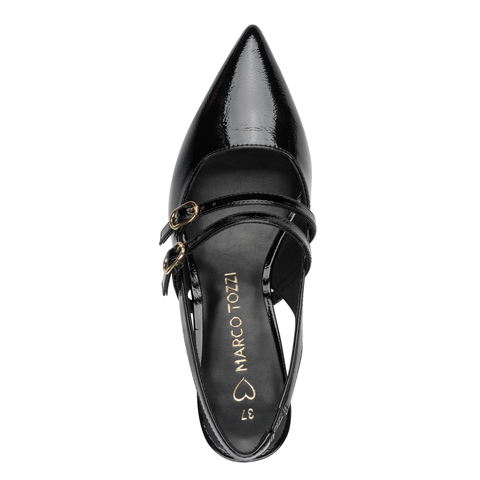 Slinback Pensko Black Patent