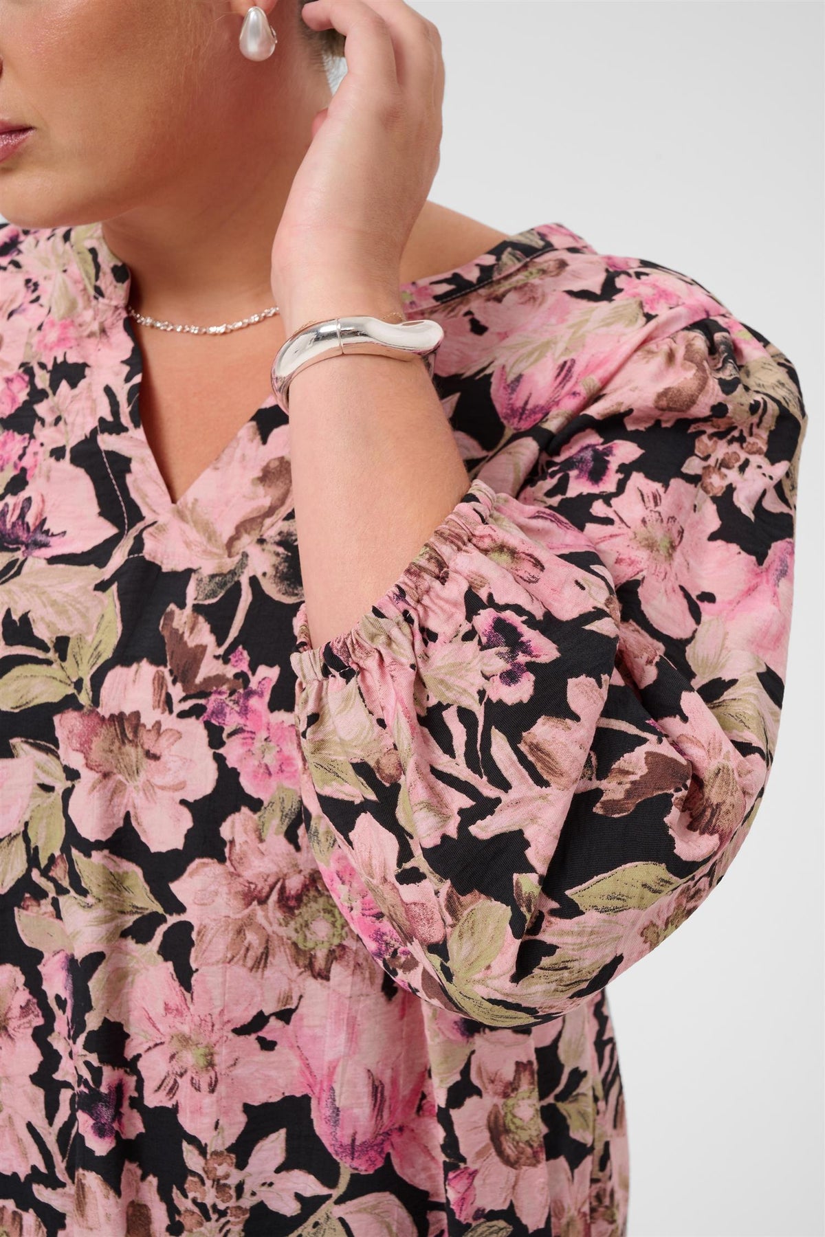 KCsarina Blouse Pink Flower
