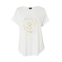 Gitte T-shirt Gold Circle