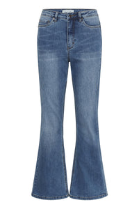 KAforest HW Slim Fit Jeans Medium Blue