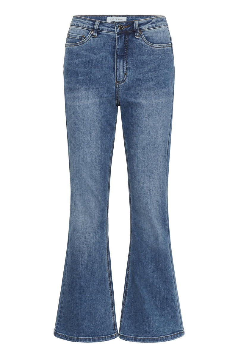 KAforest HW Slim Fit Jeans Medium Blue