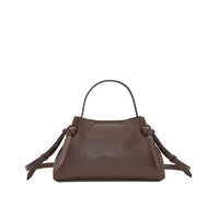 Hermine Brun veske i imitert skinn med vri-lås