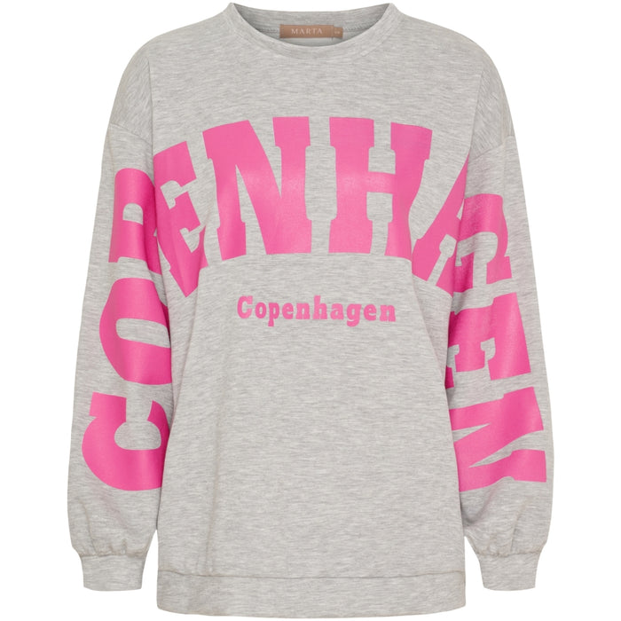 MdcHibiscus Sweatshirt Grey/Pink