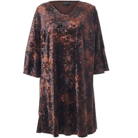 SHelda Dress Brown Velvet