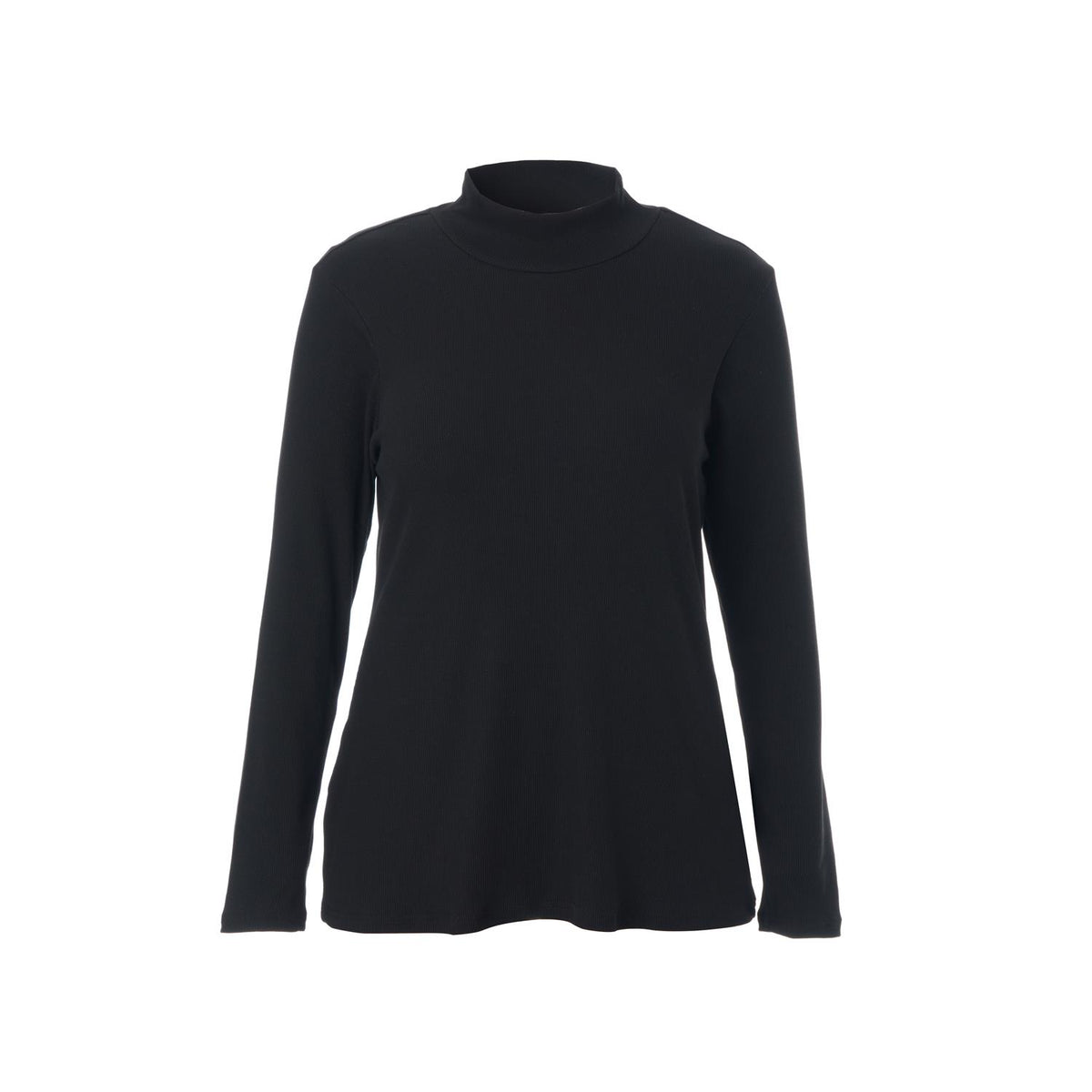 SAngla Rib Turtle neck blouse black