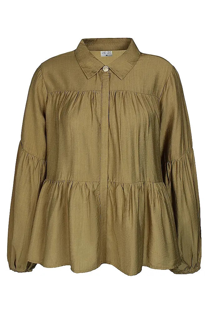 Bluse Greta - Mid Green