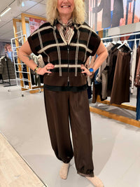 Vest Ruter Brun