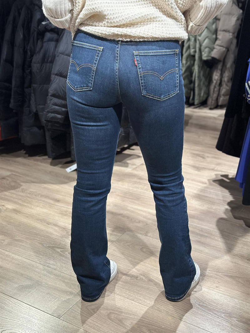 Levis 725 High Rise Bootcut Blue Swell