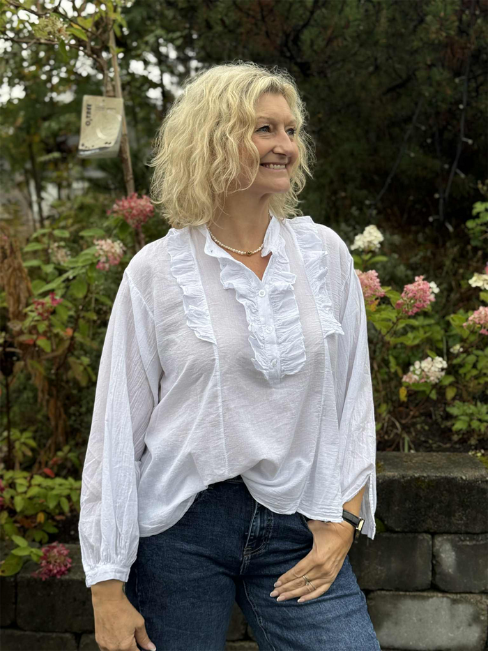 Bluse Climb White