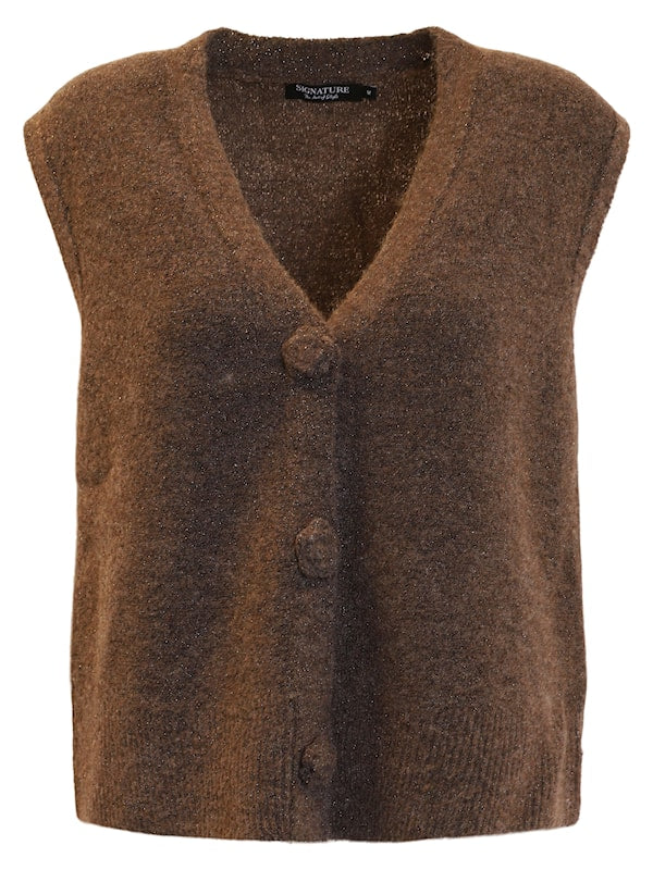 Vest Blomst - Brun