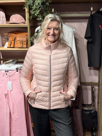 Lett Dunjakke Lys Rosa
