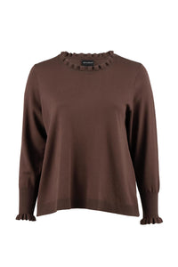 Snaila Knit Blouse Brown