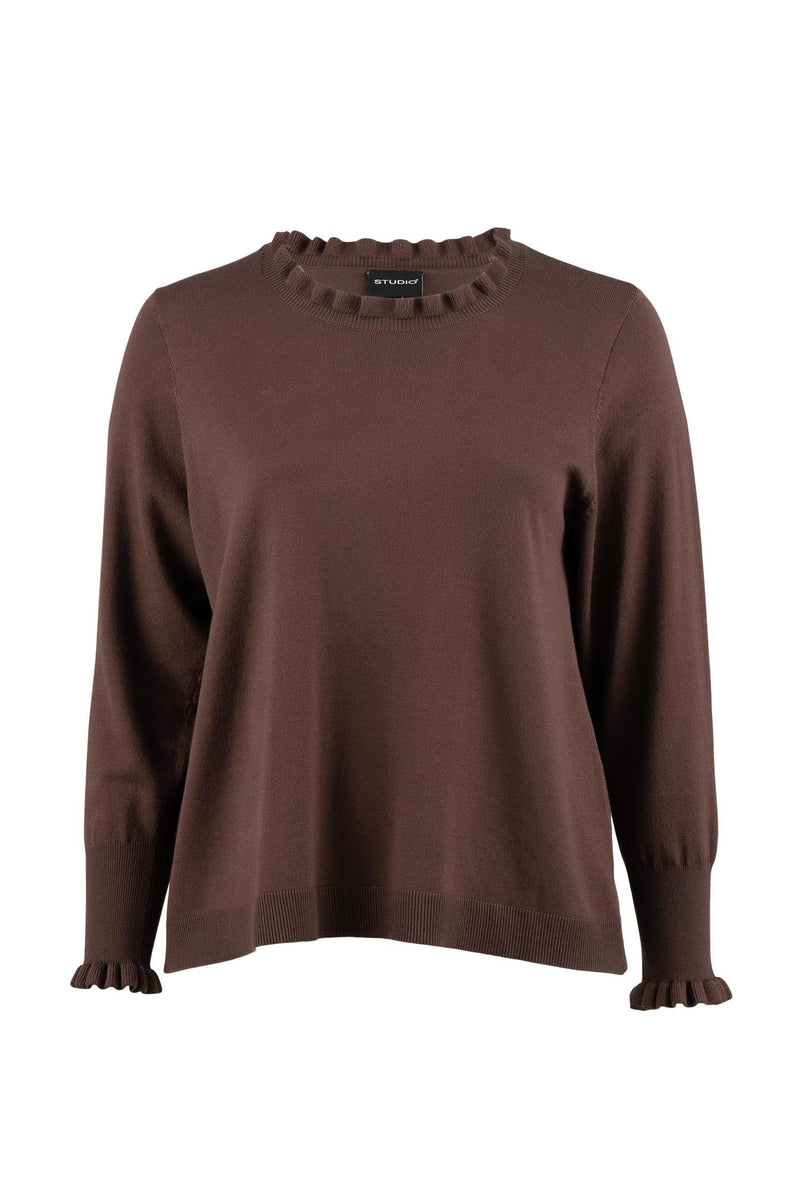 Snaila Knit Blouse Brown