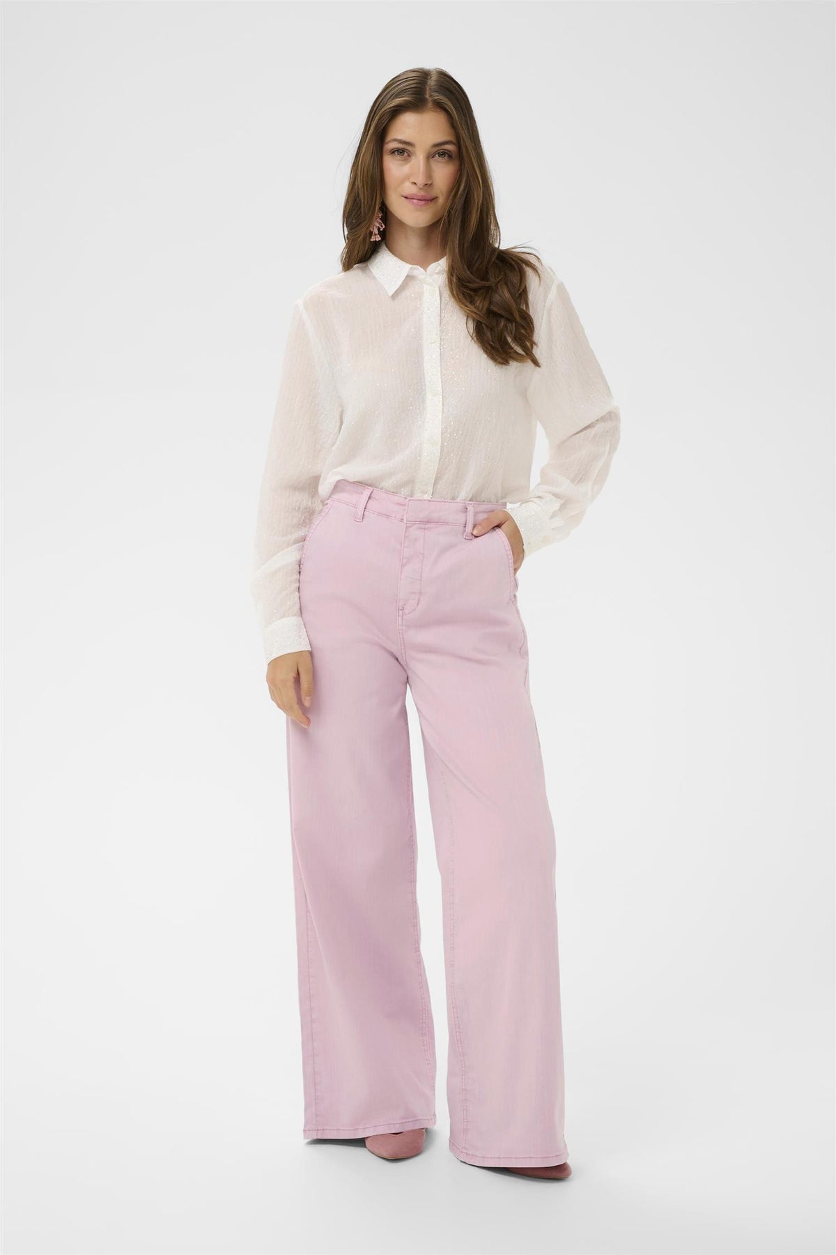 CRVisti Colored Denim Pant Pink Nectar