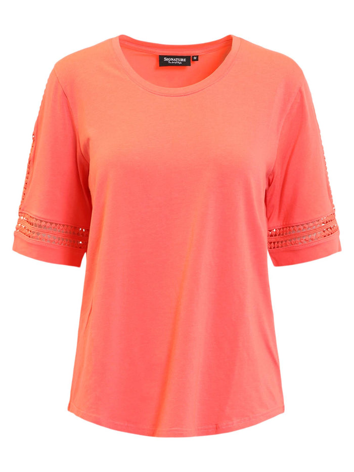 T-skjorte Modal, Coral