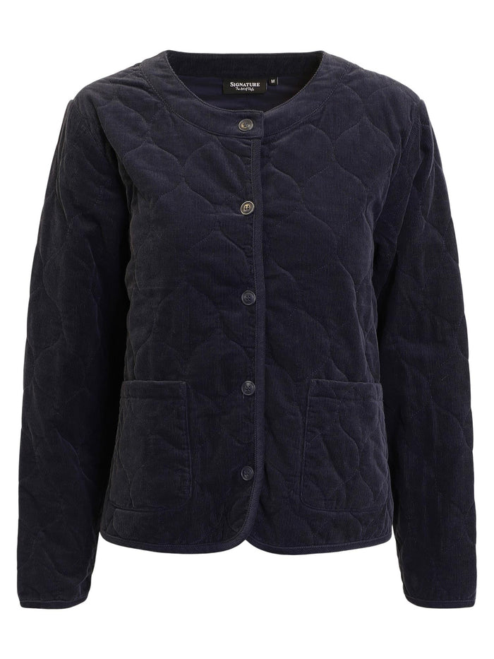 Jakke Quilt/Cord - Navy