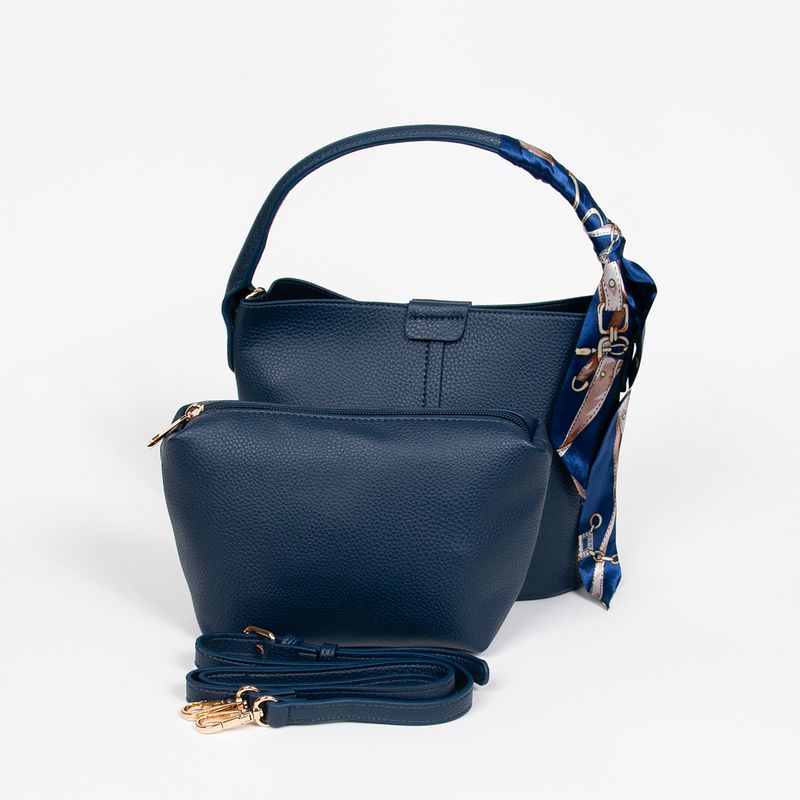 Ibelin liten bucketbag - Navy