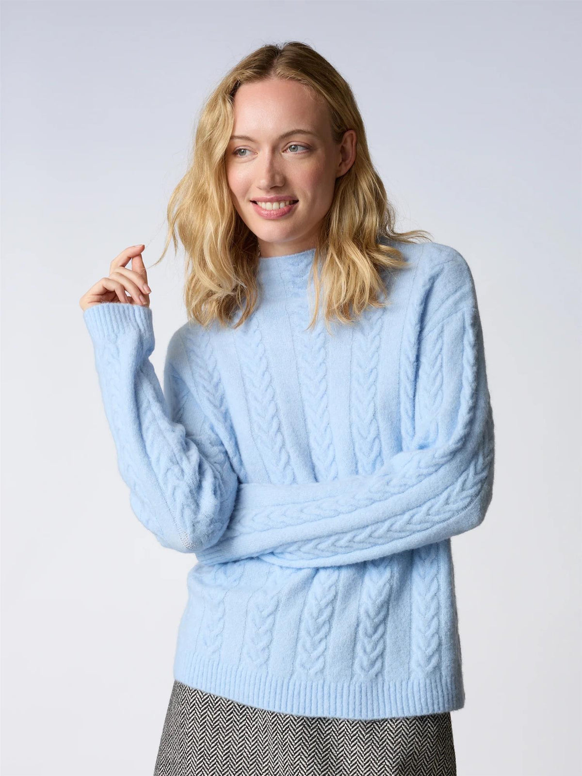 Genser Jasmine Knit - Lys Blå