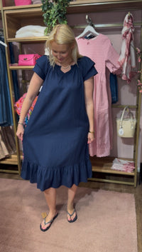 Fie Dress Navy