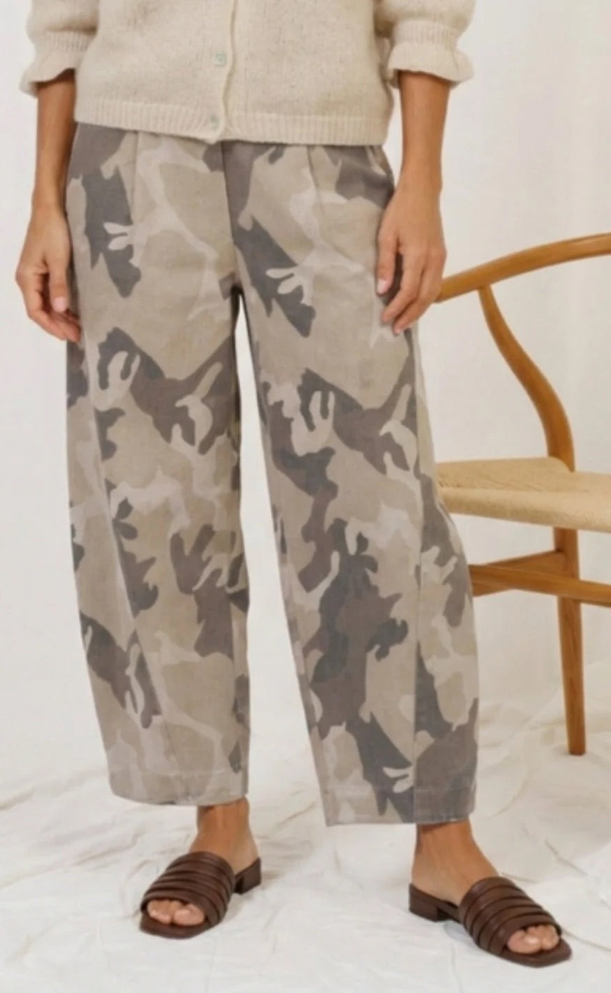 MdcBeryl Pants - Camo Beige