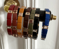 Emaljert armbånd - Choco brown