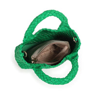 EDDA flettet miniveske - Grønn