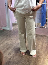 Chino Flare Jeans Twill Sand
