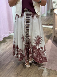 Skjørt Palme Bordeaux