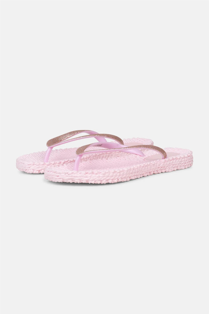 Cheerful Flip Flop w. Glitter Ballerina