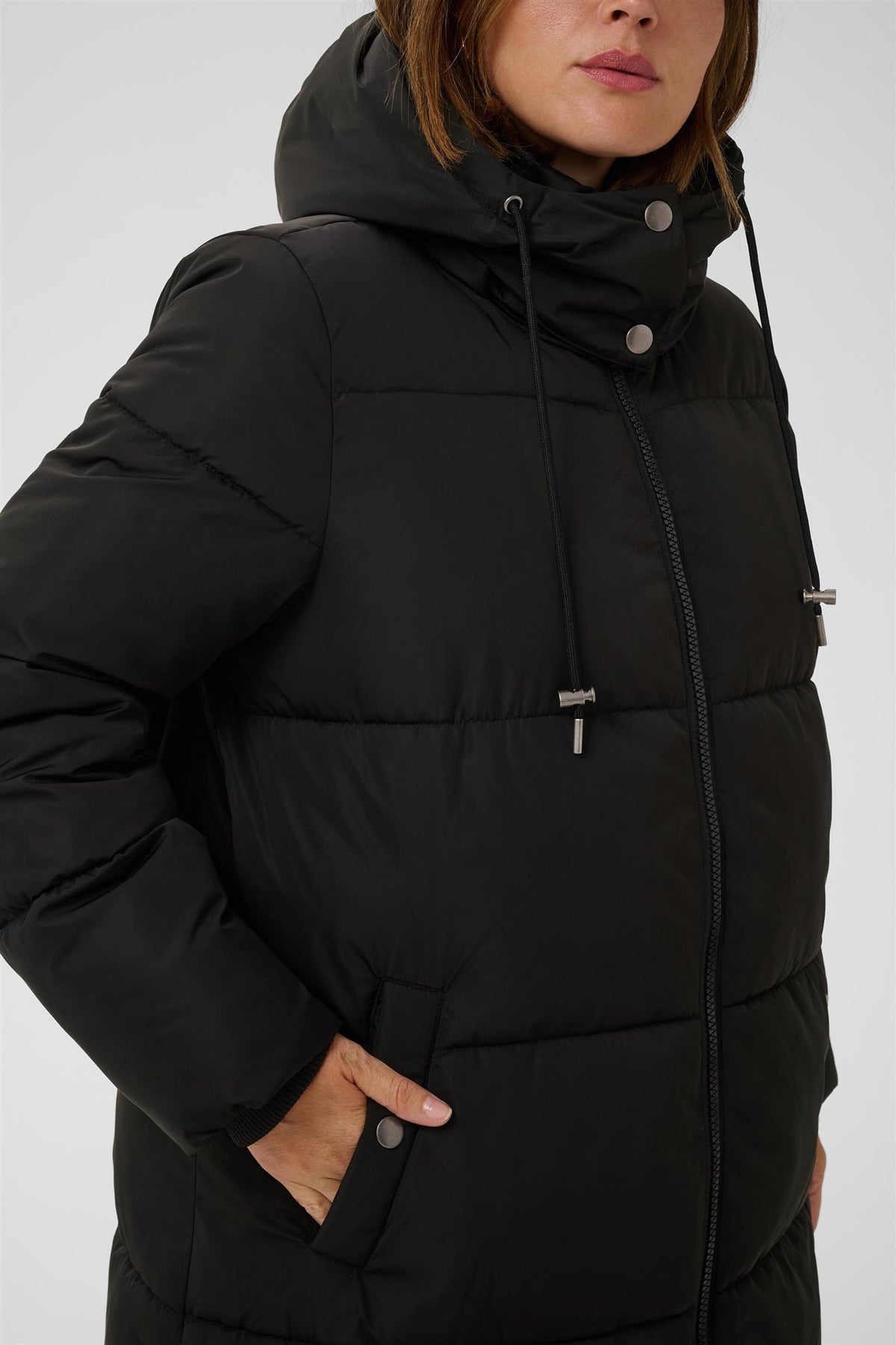 KCnikole Padded Coat - Black