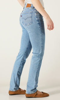 Levis 724 High Rise Straight Blue Wave Light