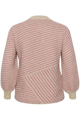 KCVerina Knit Pullover Grey Melage/pink