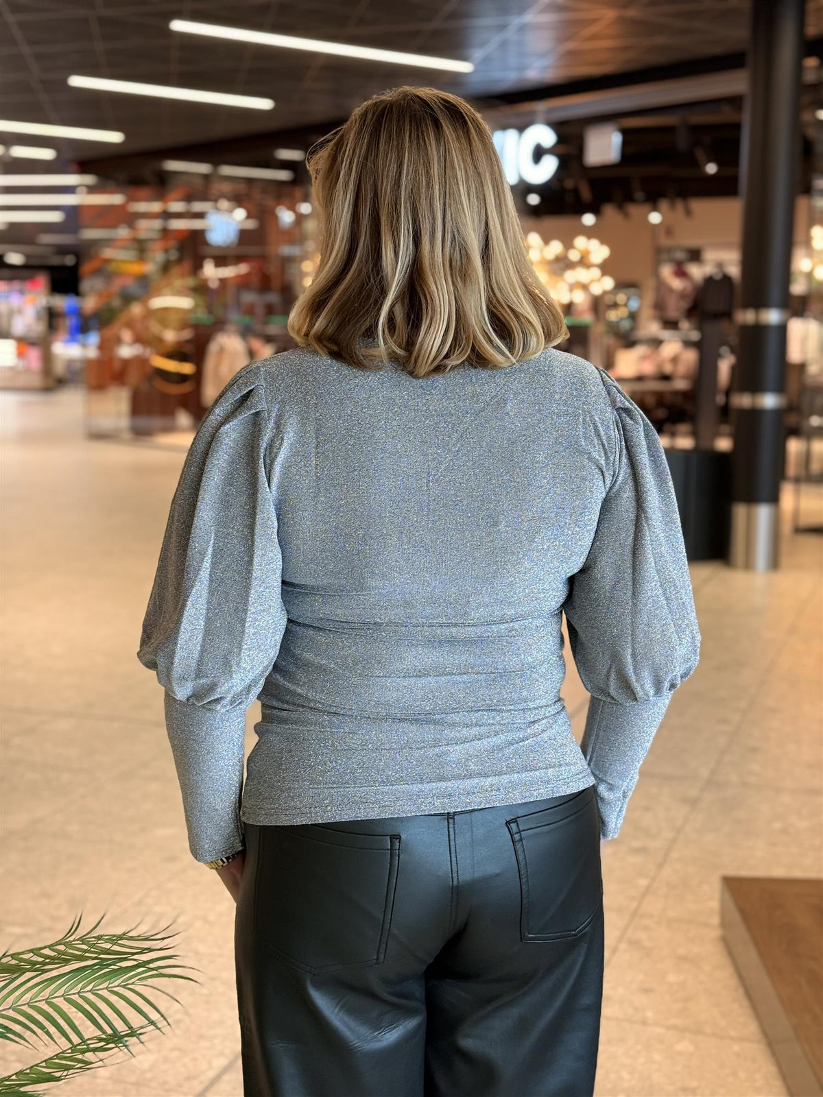 Bluse Tea Lurex Silver