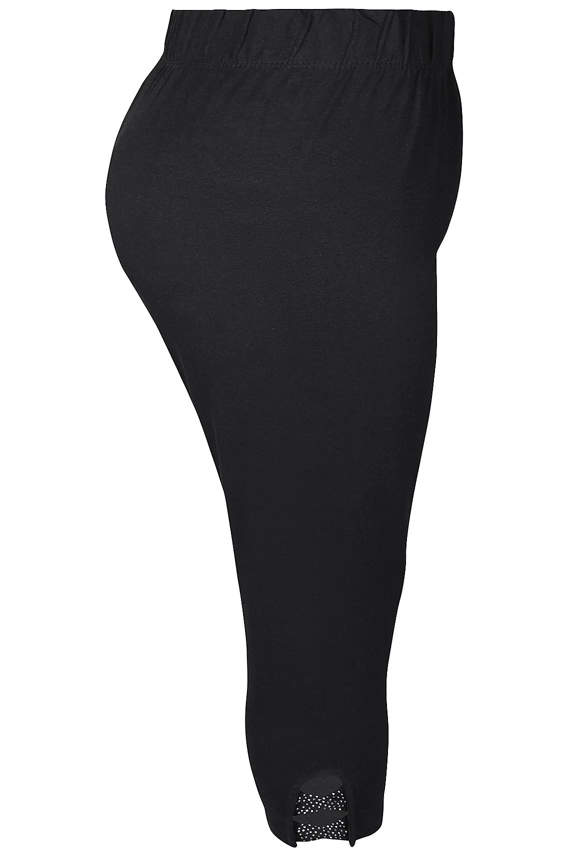 Leggings Kant Kort BLING, Sort