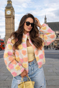 Teddy Jakke Lys Rosa