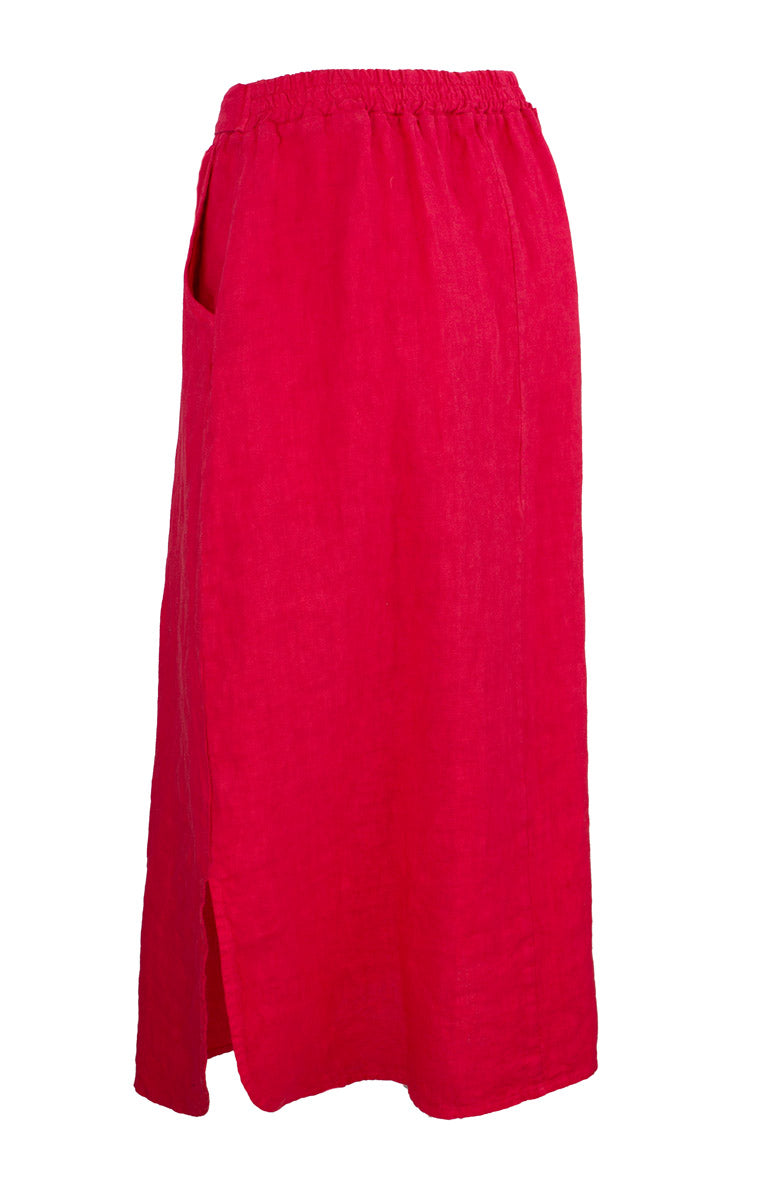 Skjørt Flower Lin, Rose Red
