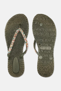 Flip Flop w. Rhinestone Army