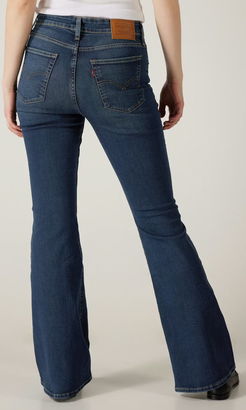 Levis 726 High Rise Flare Blue Swell