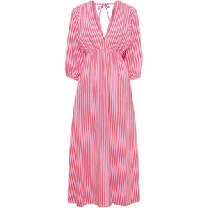 MdcClario Dress - Red/babypink