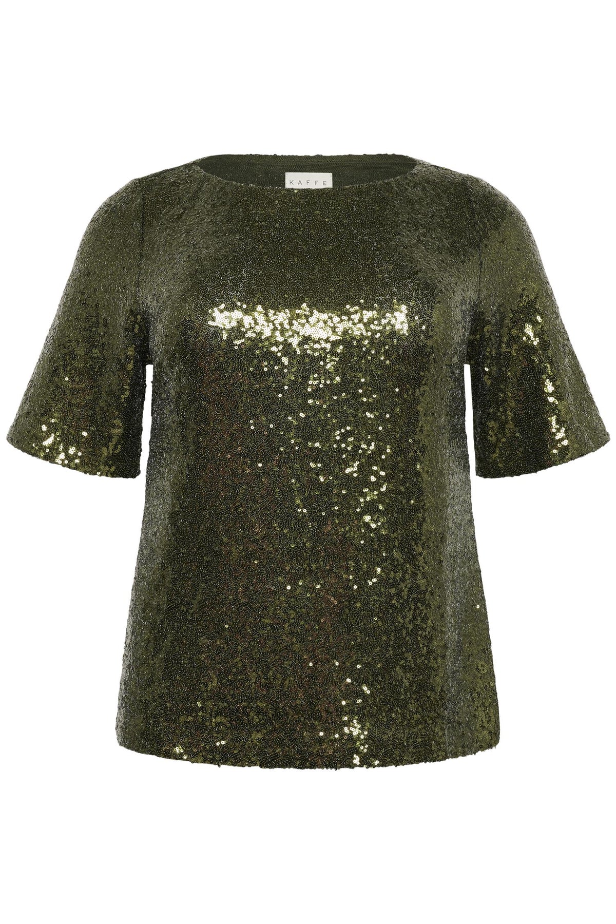 KCmirana Sequin Blouse Ivy Green