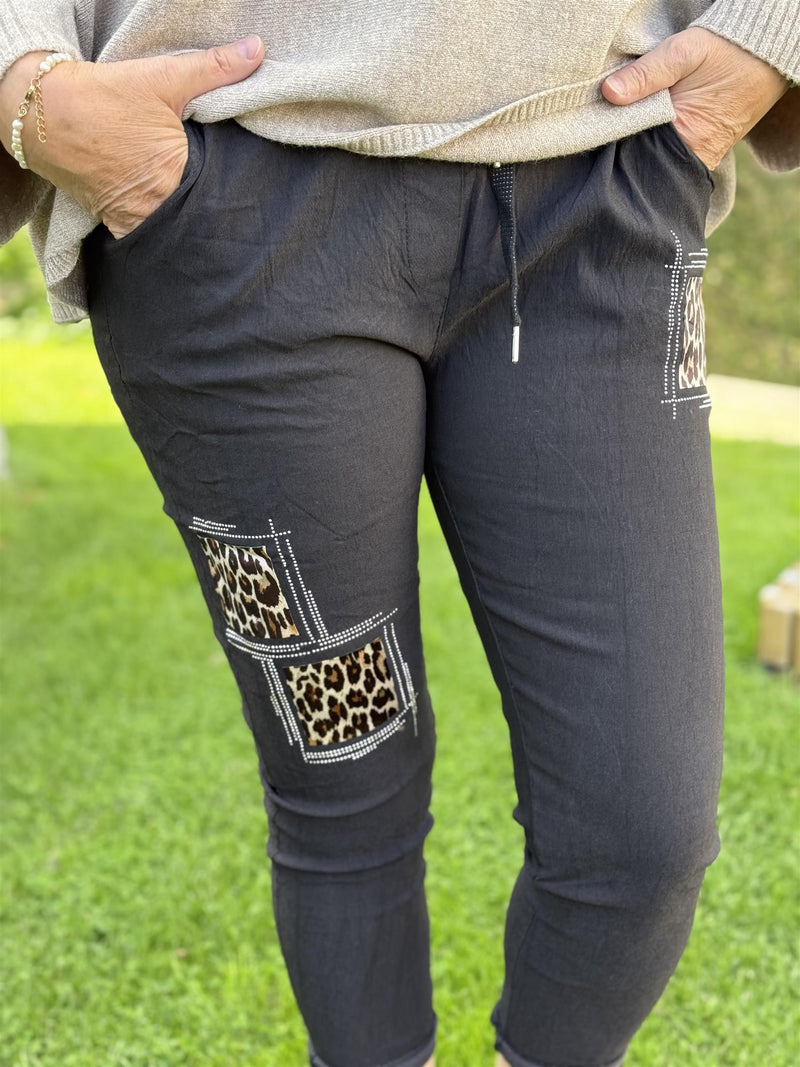 Bukse Magic Patch Leo Black